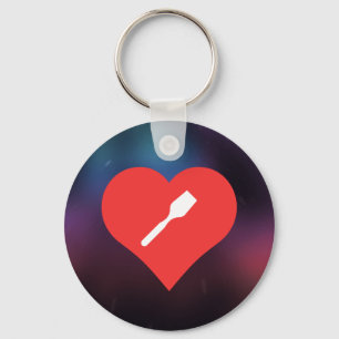 I Love Wooden Spatulas Keychain