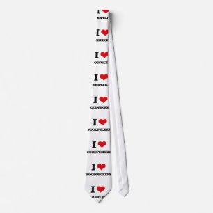 I love Woodpeckers Tie