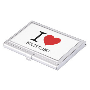 I love Wrestling Business Card Case