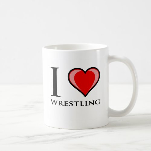 I Love Wrestling Coffee Mug