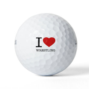 I love Wrestling Golf Balls