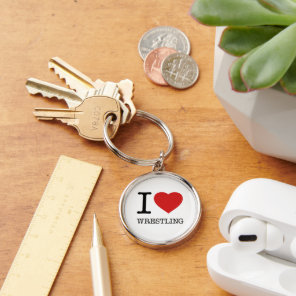 I love Wrestling Keychain