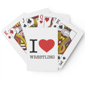 I love Wrestling Poker Cards