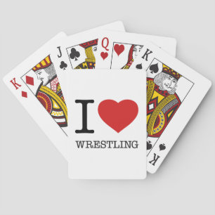 I love Wrestling Poker Cards