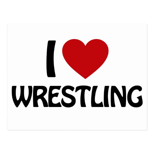 I love WRESTLING Postcard
