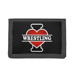 I Love Wrestling Trifold Wallet