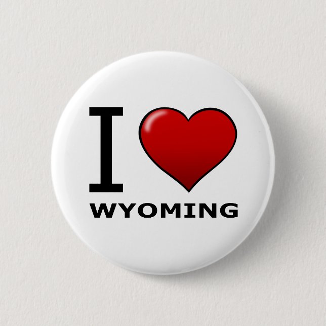I LOVE WYOMING BUTTON (Front)