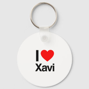 i love xavi keychain
