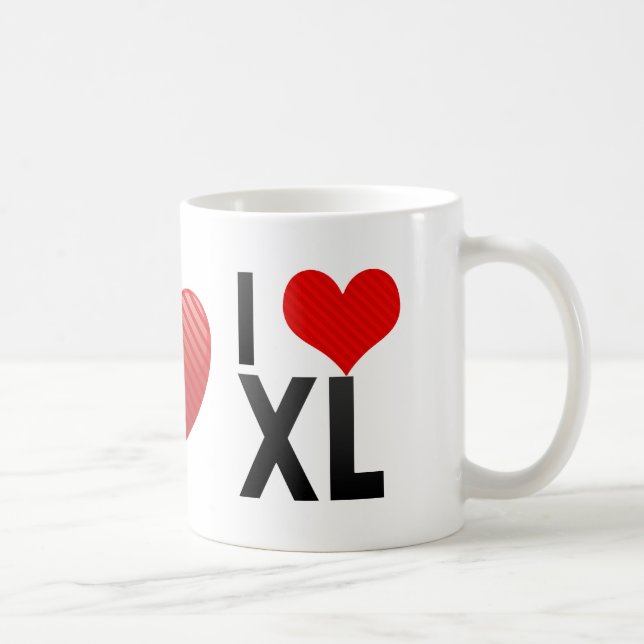 I Love XL Coffee Mug (Right)