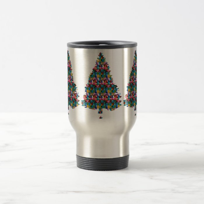 I LOVE XMAS  TREE jadded with PEARL JEWEL GEMS Coffee Mugs