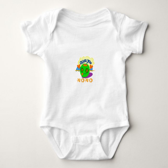 I Love XOXO Africa Baby Bodysuit (Front)