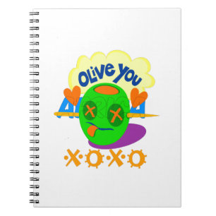 I Love XOXO Africa beautiful amazing text quote Notebook