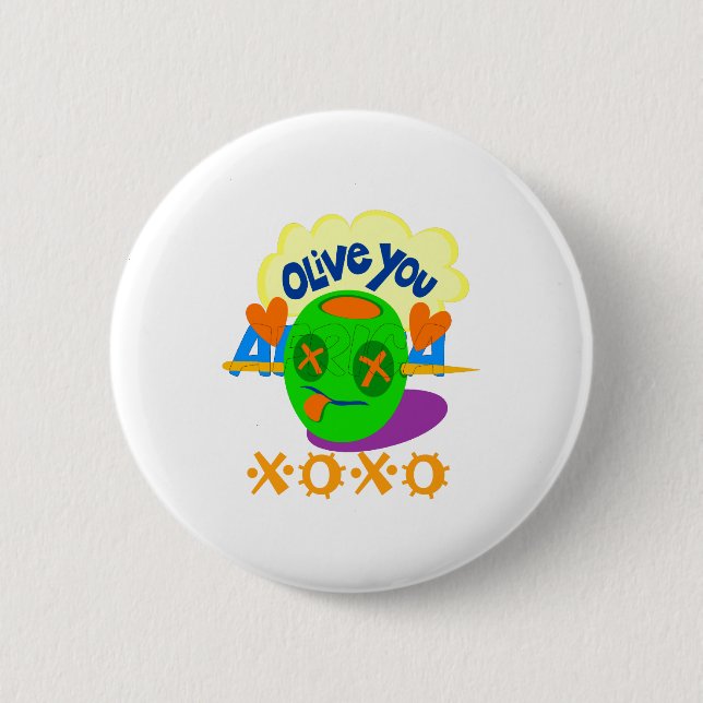 I Love XOXO Africa beautiful amazing text quote  Pinback Button (Front)