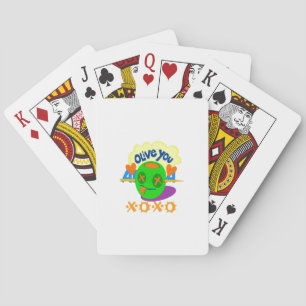 I Love XOXO Africa beautiful amazing text quote Poker Cards