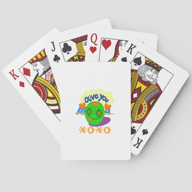 I Love XOXO Africa beautiful amazing text quote  Poker Cards (Back)
