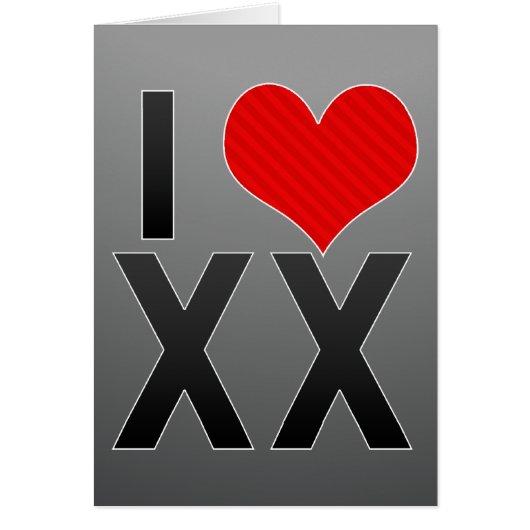 I Love XX Cards (Front)