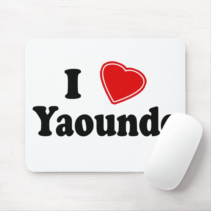 I Love Yaounde Mouse Pad