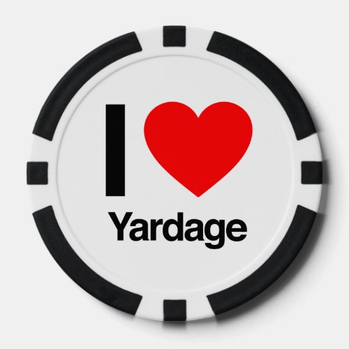 I love yardage poker chips