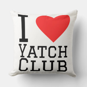 I love yatch club throw pillow