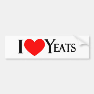 I Love Yeats Bumper Sticker