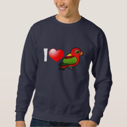 I Love Yellow-backed Lories Men's Basic Sweatshirt