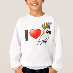 I Love Yellow-crested Cockatoos (up) Kids' American Apparel Organic T-Shirt