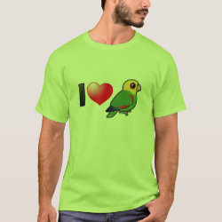 I Love Yellow-headed Amazons Men's Basic T-Shirt