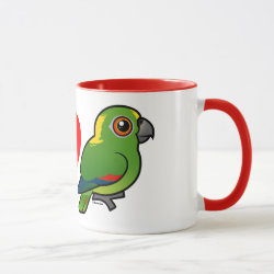 I Love Yellow-naped Amazons Combo Mug