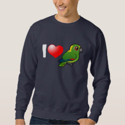 I Love Yellow-naped Amazons Men's Basic Sweatshirt