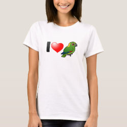 I Love Yellow-naped Amazons Women's Basic T-Shirt