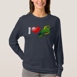 I Love Yellow-naped Amazons Women's Basic Long Sleeve T-Shirt
