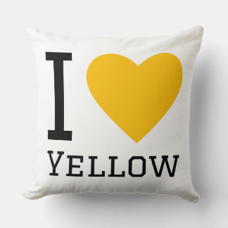 I love yellow throw pillow