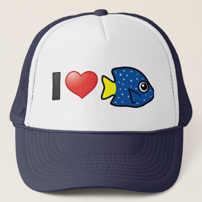 I Love Yellowtail Damselfish Trucker Hat