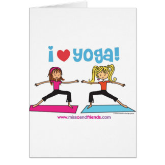 i love yoga cards
