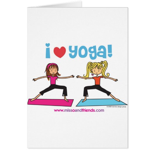 i love yoga cards (Front)
