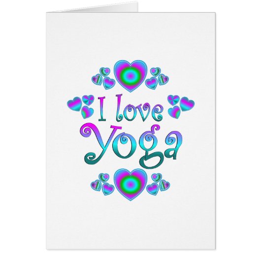 I Love Yoga Cards (Front)