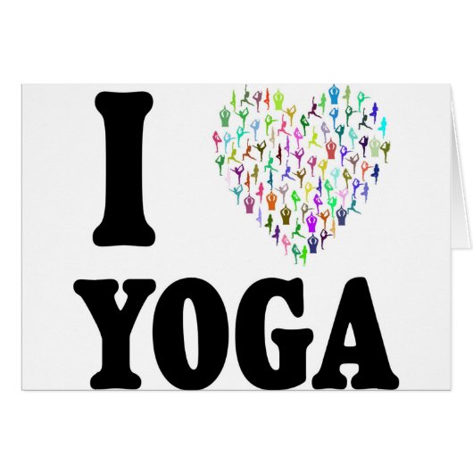 I Love Yoga Cards (Front Horizontal)