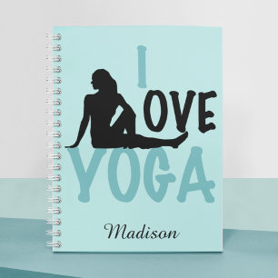 I Love Yoga Personalized Notebook