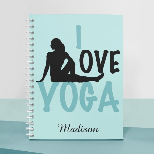 I Love Yoga Personalized Notebook (Creator Uploaded)