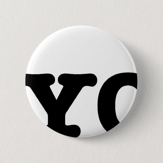 I Love Yoga Pinback Button (Front)