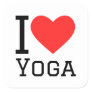 I love yoga square sticker