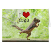 I Love Yoga Squirrel (Front Horizontal)