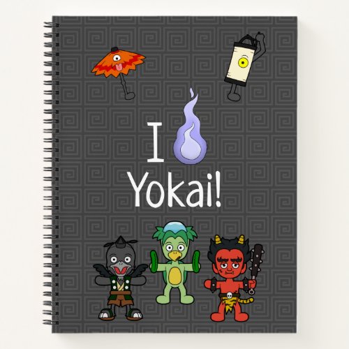 I Love Yokai Japanese Monster Notebook
