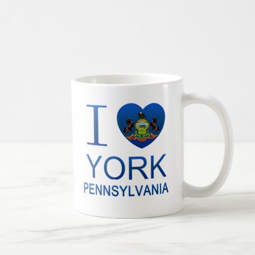 I Love York PA Coffee Mug