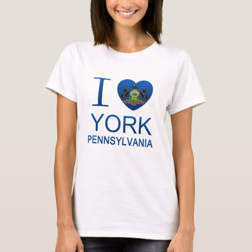 I Love York PA T_Shirt