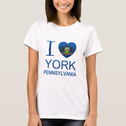 I Love York PA T_Shirt