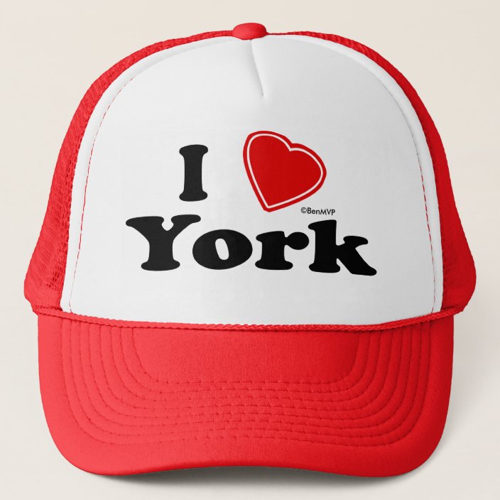 I Love York Trucker Hat