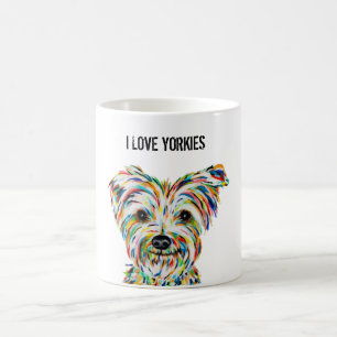 I Love Yorkies 11 oz. Coffee Mug