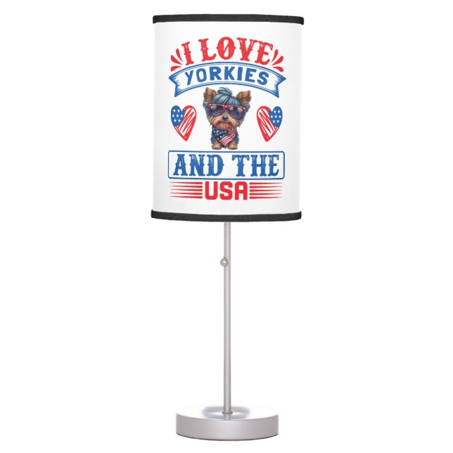 I love Yorkies and the USA 01 Table Lamp (Front)