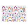 I love you 사랑해 in Korean Rainbow& Heart Placemat